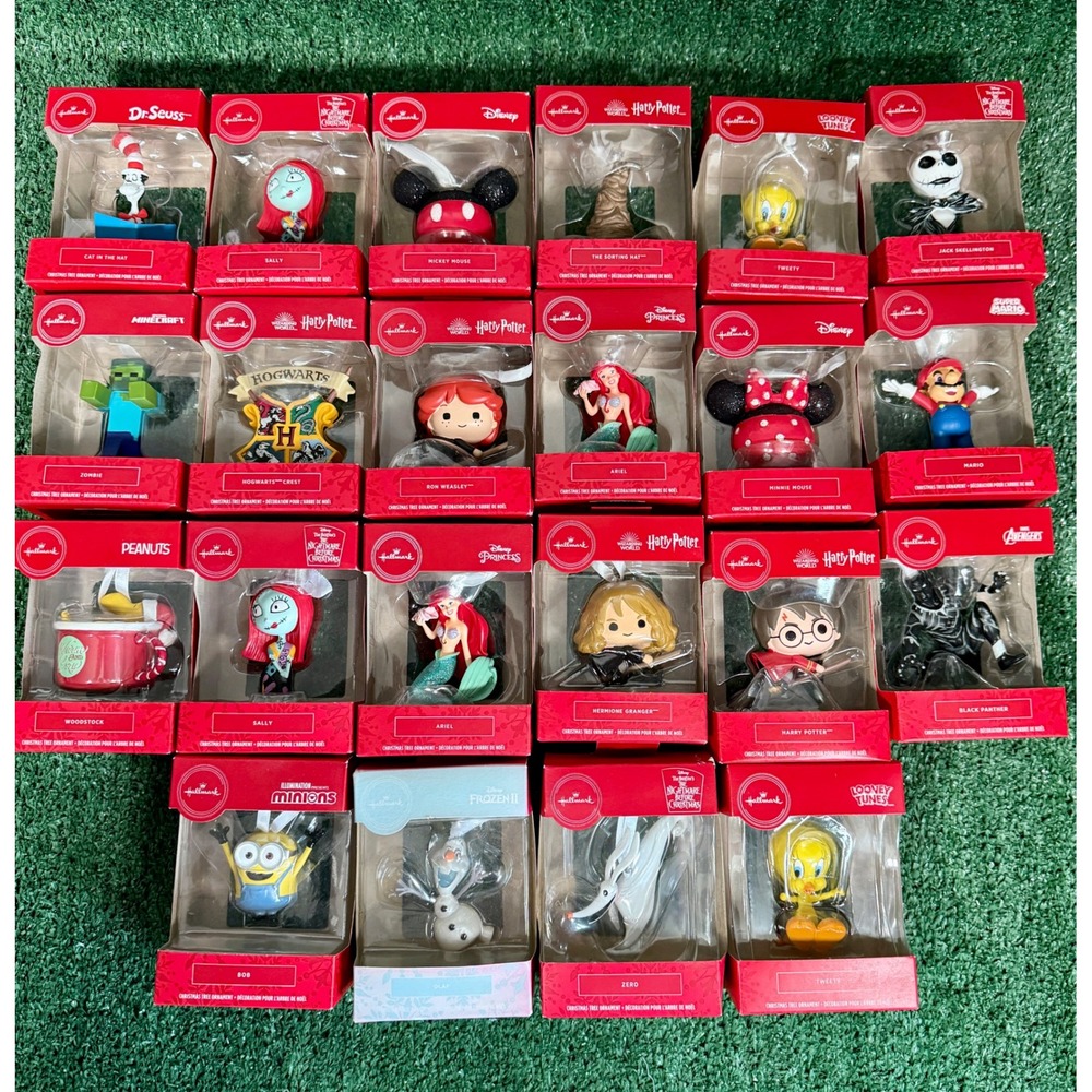 22 Hallmark‎ Keepsake Christmas Ornament Collection Lot Many Characters